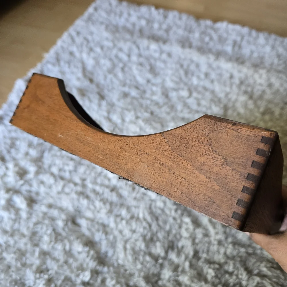 Vintage‎ Wood Desk Letter Wooden Tray With Dovetail Corners
